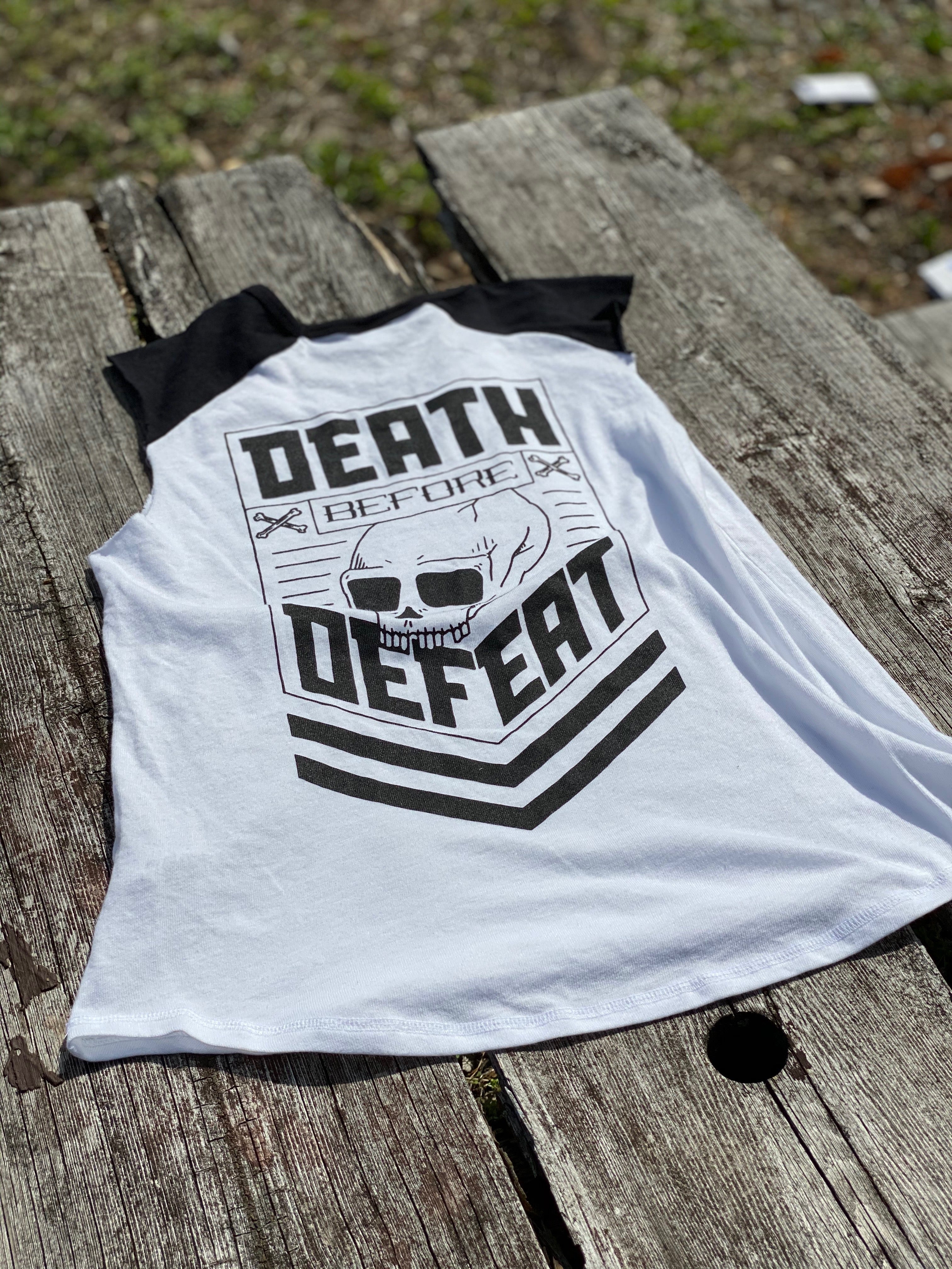 Death Before Defeat- Women's muscle tank